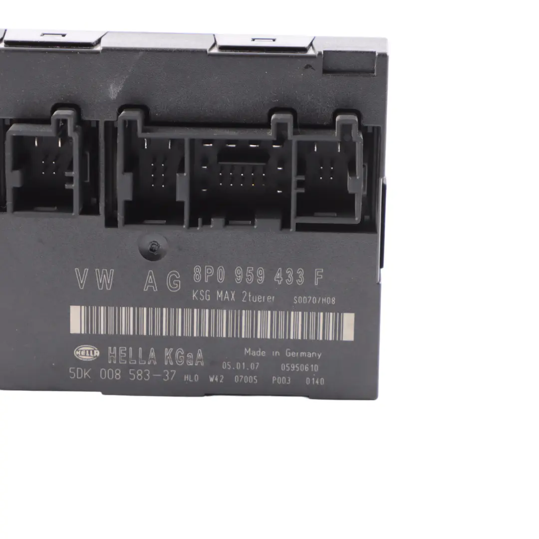 CCM Covenience Control Module Unit Relay Board ECU HELLA to Audi A3 8P with Part number 8P0959433F Audi A3 8P CCM Covenience Control Module Unit Relay Board ECU HELLA - SKU 8P0959433F - Part number 8P0959433F