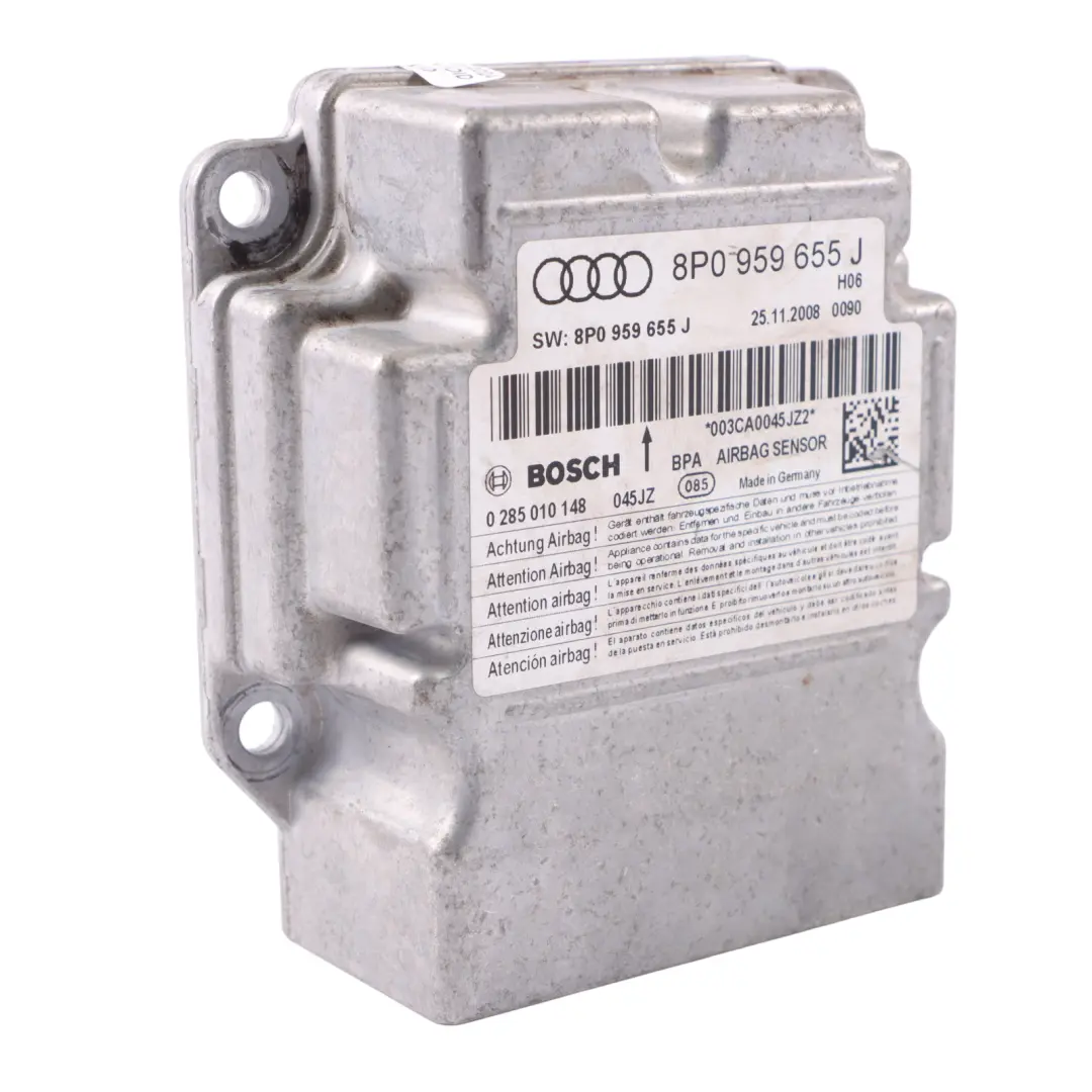 Audi A3 E 104 T Moduł Czujnik Sensor Poduszek Powietrznych - SKU 8P0959655J - Numer Części 8P0959655J