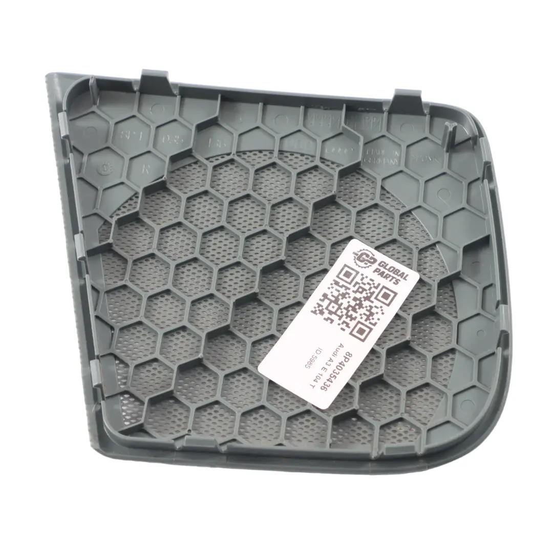 Audi A3 8P Osłona Głośnika Karta Drzwi Prawy Tył Szara - SKU 8P4035436 - Numer Części 8P4035436