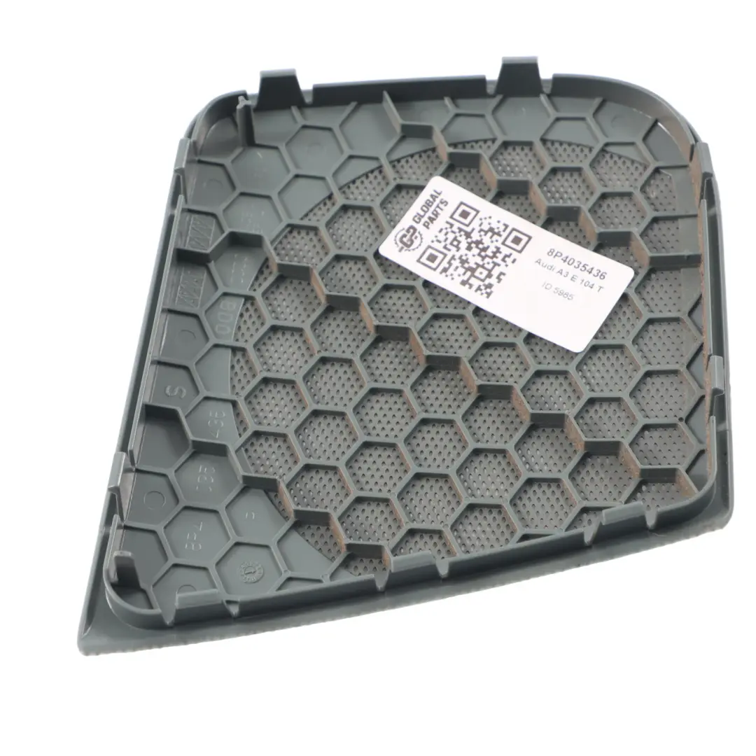 Audi A3 8P Door Card Speaker Cover Trim Panel Rear Right O/S Grey - SKU 8P4035436 - Part number 8P4035436