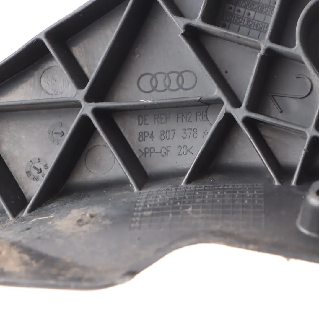 Audi A3 8P Rear Bumper Bracket Guide Rail Mount Right O/S Outer - SKU 8P4807378A - Part number 8P4807378A