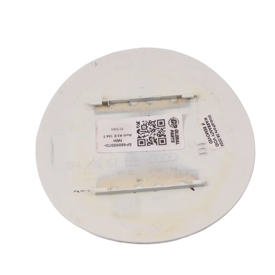 Audi A3 8P Tapa de la Llenadora de Combustible Ibis Blanco - Y9C - SKU 8P4809907D-IWH - Número de pieza 8P4809907D-IWH