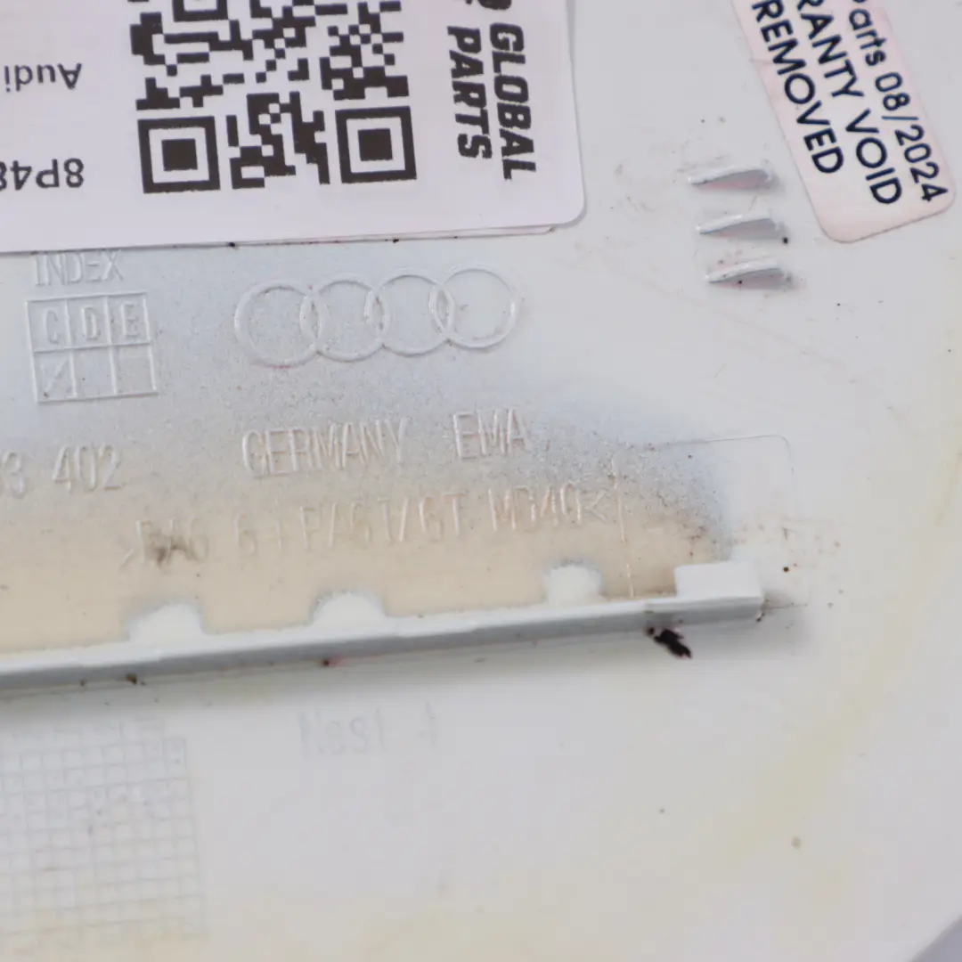 Flap Cover Filler Fill In Flap Ibis White - Y9C to Audi A3 8P Fuel with Part number 8P4809907D-IWH Audi A3 8P Fuel Flap Cover Filler Fill In Flap Ibis White - Y9C - SKU 8P4809907D-IWH - Part number 8P4809907D-IWH