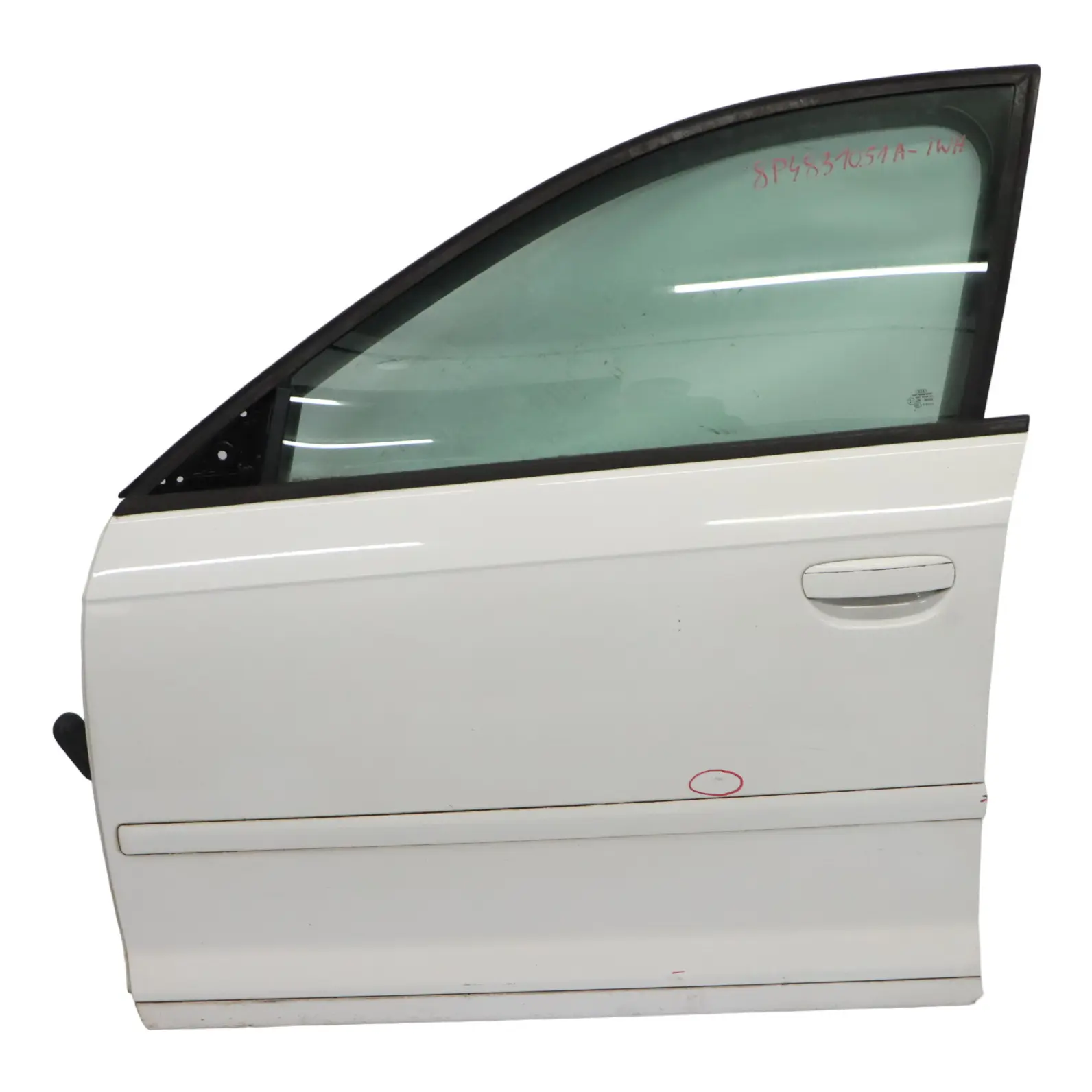Audi A3 8P Sportback Door Front Left N/S Covering Panel Ibis White - Y9C