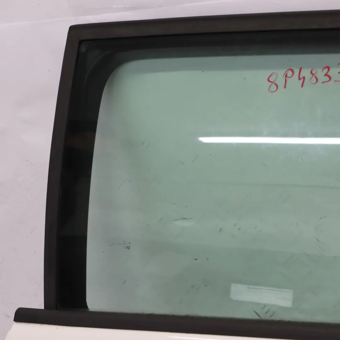 Sportback Door Rear Left N/S Covering Panel Ibis White - Y9C to Audi A3 8P with Part number 8P4833051A Audi A3 8P Sportback Door Rear Left N/S Covering Panel Ibis White - Y9C - SKU 8P4833051A-IWH - Part number 8P4833051A