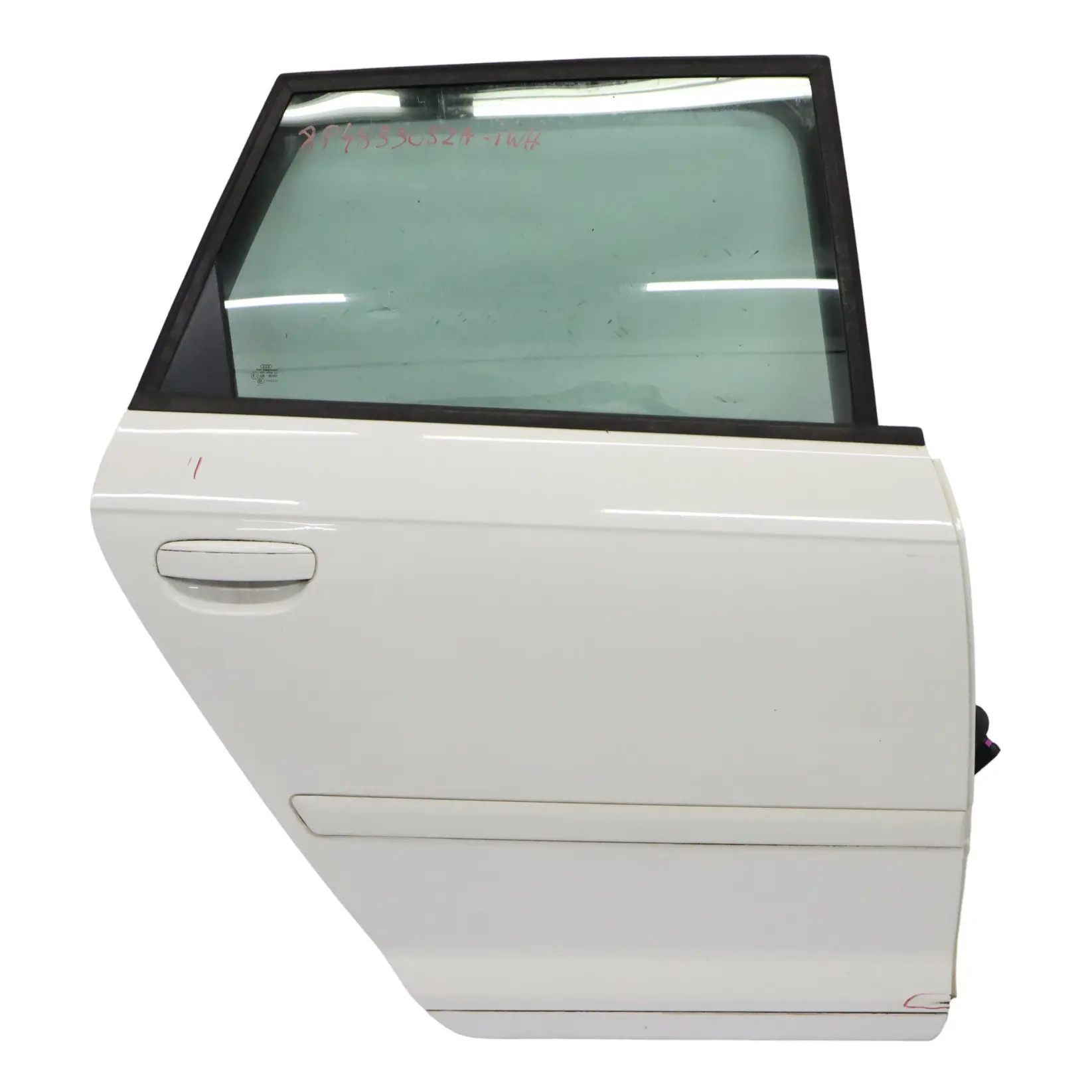 Audi A3 8P Sportback Door Rear Right O/S Covering Panel Ibis White - Y9C