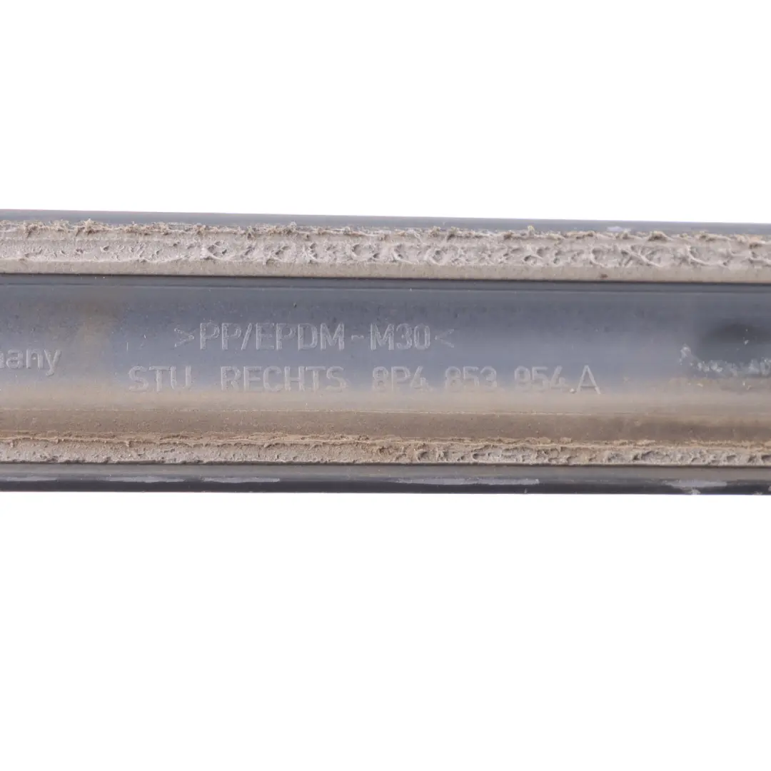 Sportback Door Strip Front Right O/S Dolphin Grey X7Z 8P4853954A to Audi A3 8P with Part number 8P4853954A-DGM Audi A3 8P Sportback Door Strip Front Right O/S Dolphin Grey X7Z 8P4853954A - SKU 8P4853954A-DGM - Part number 8P4853954A-DGM