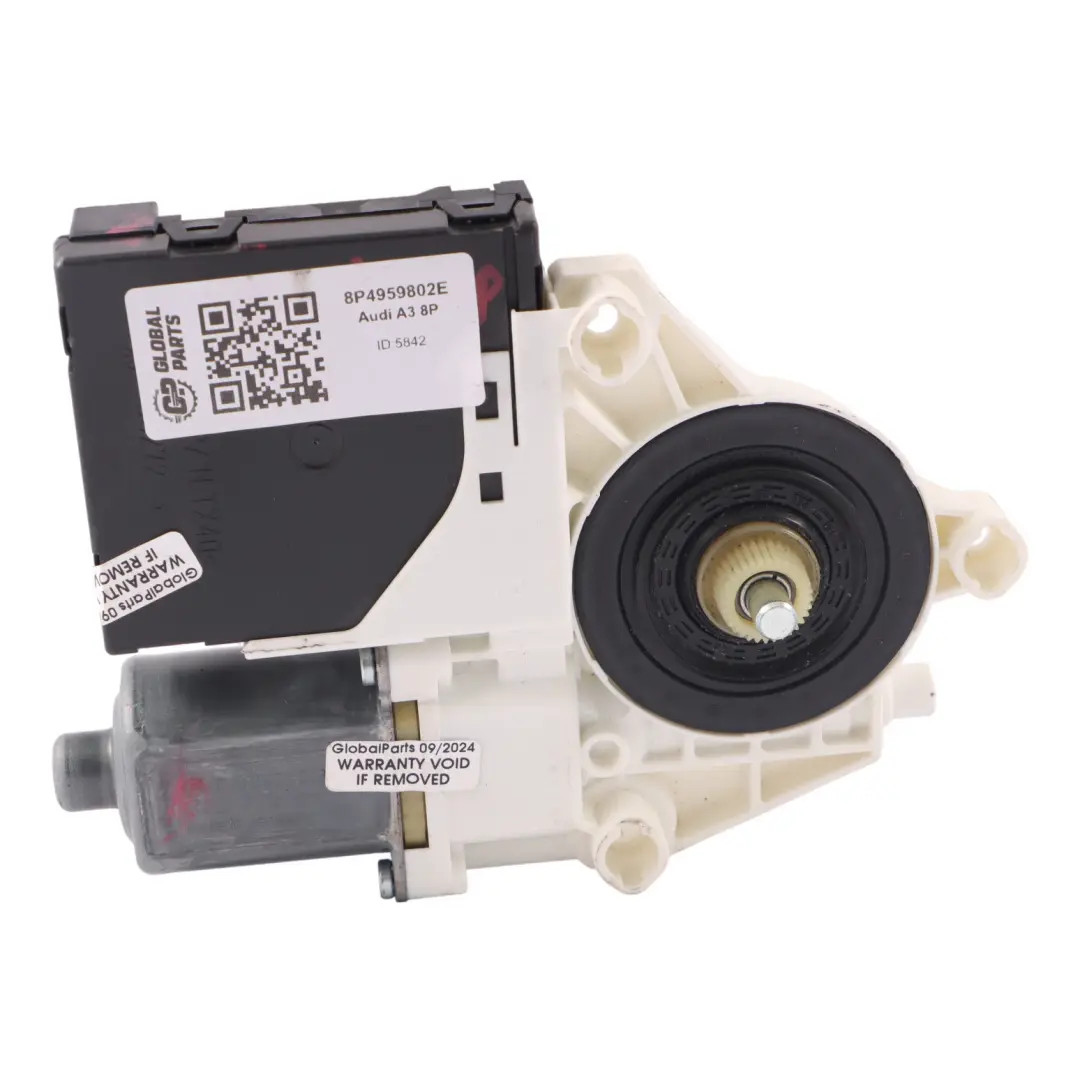 Audi A3 8P Rear Door Window Lifter Right O/S Regulator Motor 8P4959802F - SKU 8P4959802E - Part number 8P4959802E