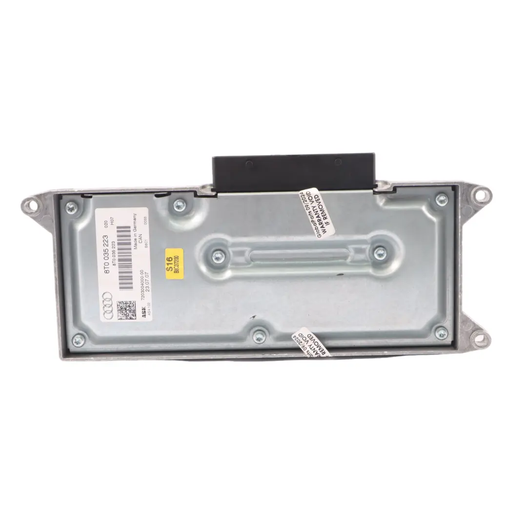 Audio Amplifier Sound Booster Control Unit Module to Audi A5 8T with Part number 8T0035223 Audi A5 8T Audio Amplifier Sound Booster Control Unit Module - SKU 8T0035223 - Part number 8T0035223