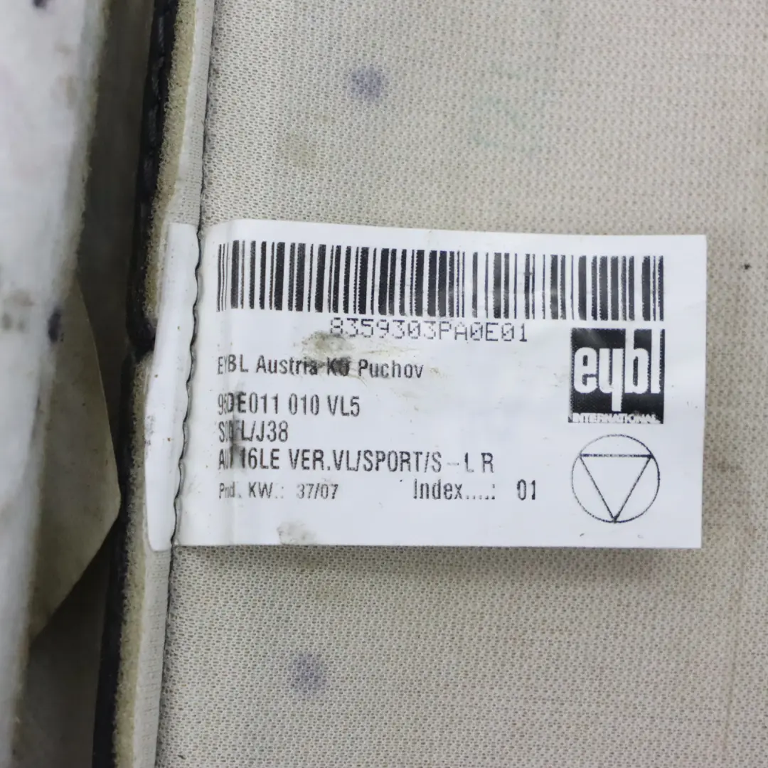 Housse de Dossier de Siège Avant Gauche Sport Cuir Noir Milano pour Audi A5 8T à propos du numéro de pièce 8T0881805H Audi A5 8T Housse de Dossier de Siège Avant Gauche Sport Cuir Noir Milano - SKU 8T0881805H - Numéro de pièce 8T0881805H