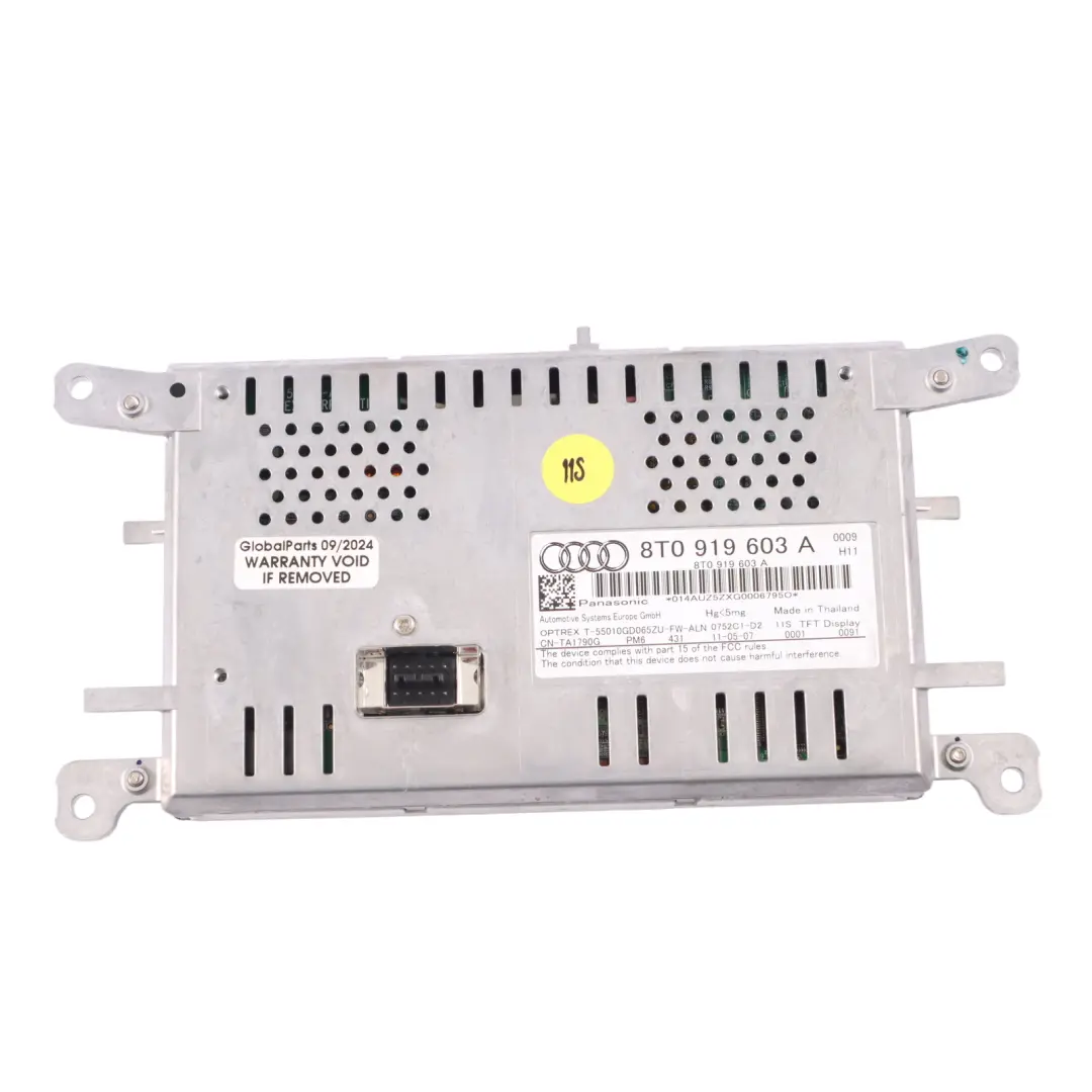 Audi A4 B8 AV10NEO Display Screen Radio Multimedia Navigation Sat - SKU 8T0919603A - Part number 8T0919603A