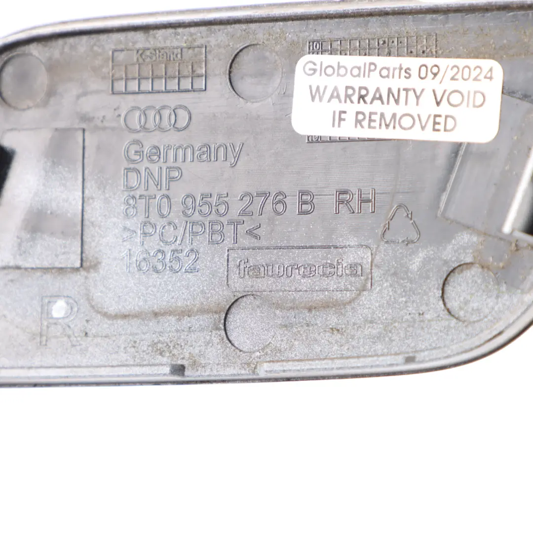 Headlight Washer Front Right O/S Nozzle Cover Cap to Audi A5 8T with Part number 8T0955276B Audi A5 8T Headlight Washer Front Right O/S Nozzle Cover Cap - SKU 8T0955276B-MGW - Part number 8T0955276B