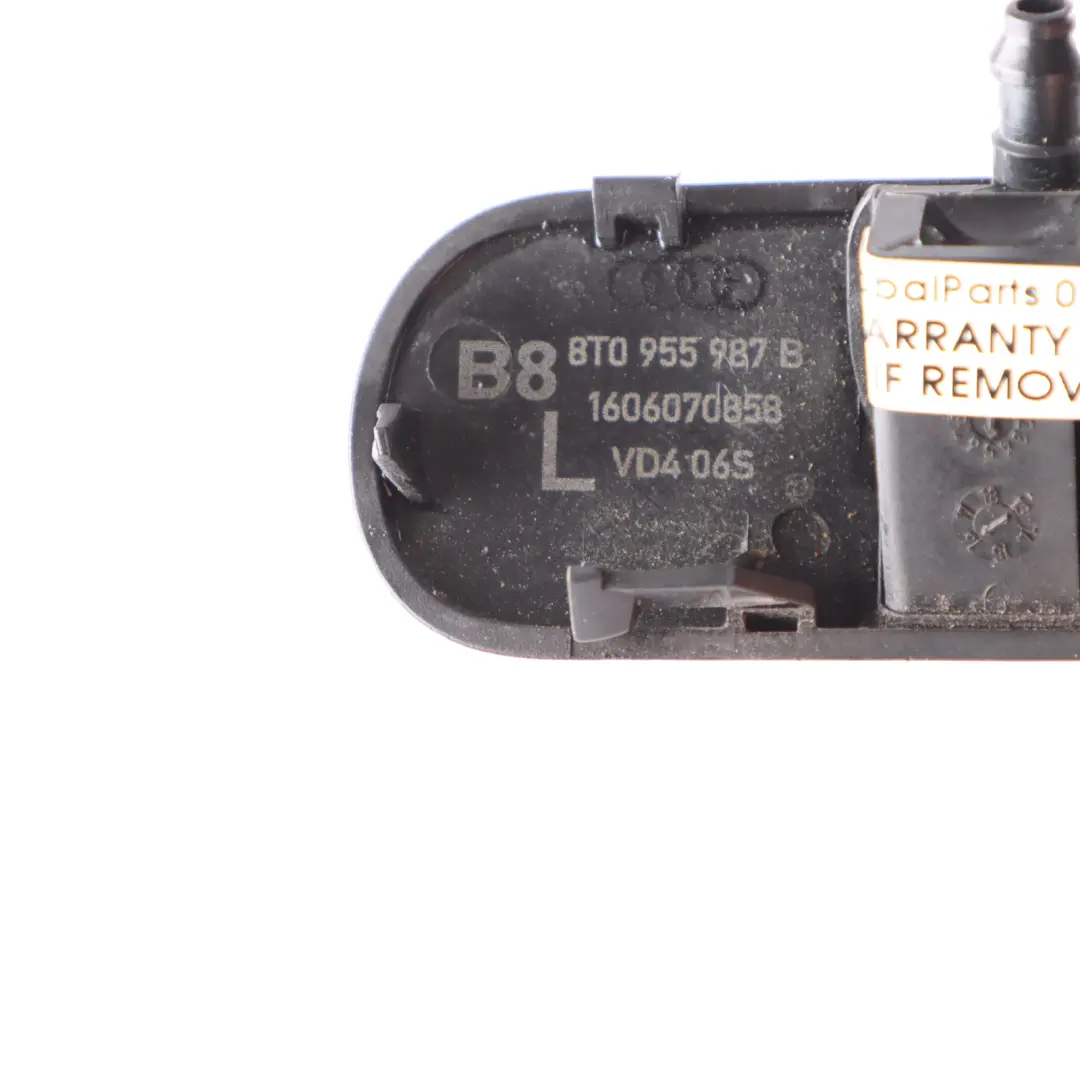 Audi A5 8T Lavafaros Delantero Izquierdo Calentado Boquilla Spray - SKU 8T0955987B - Número de pieza 8T0955987B