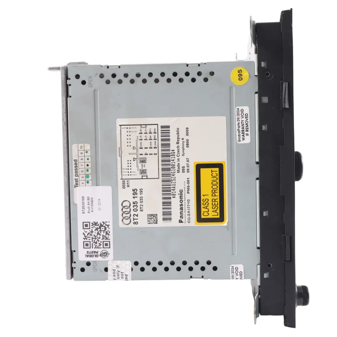 Audi A4 B8 Unité Principale Radio CD Symphony Stereo - SKU 8T2035195 - Numéro de pièce 8T2035195