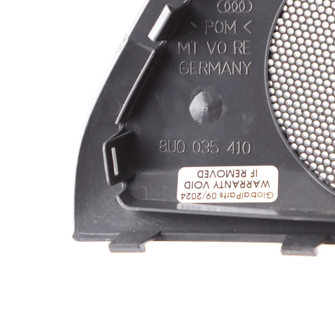 Front Door Loud Speaker Cover Trim Grille Right O/S Panel to Audi Q3 8U with Part number 8U0035410 Audi Q3 8U Front Door Loud Speaker Cover Trim Grille Right O/S Panel - SKU 8U0035410 - Part number 8U0035410