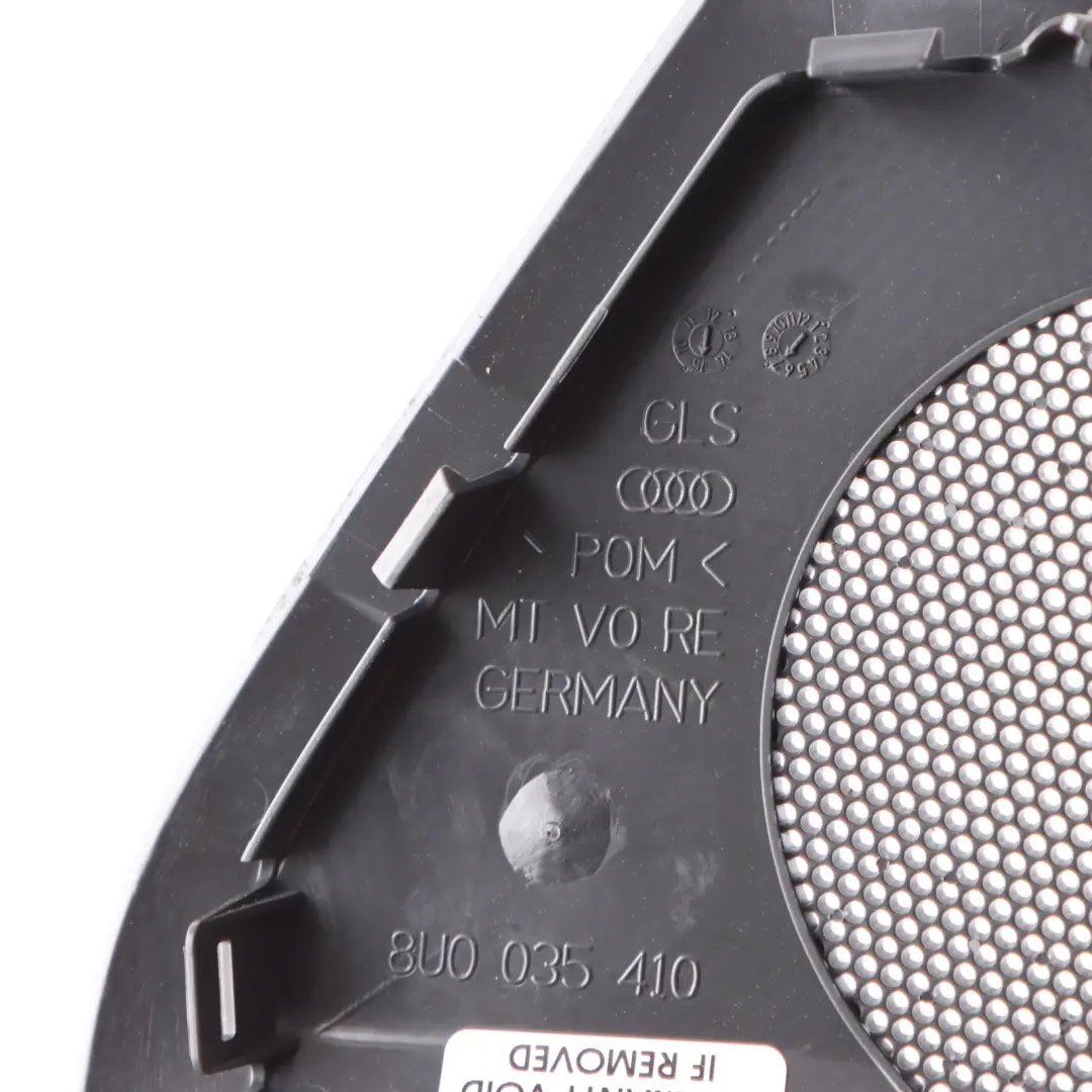 Front Door Loud Speaker Cover Trim Grille Right O/S Panel to Audi Q3 8U with Part number 8U0035410 Audi Q3 8U Front Door Loud Speaker Cover Trim Grille Right O/S Panel - SKU 8U0035410 - Part number 8U0035410