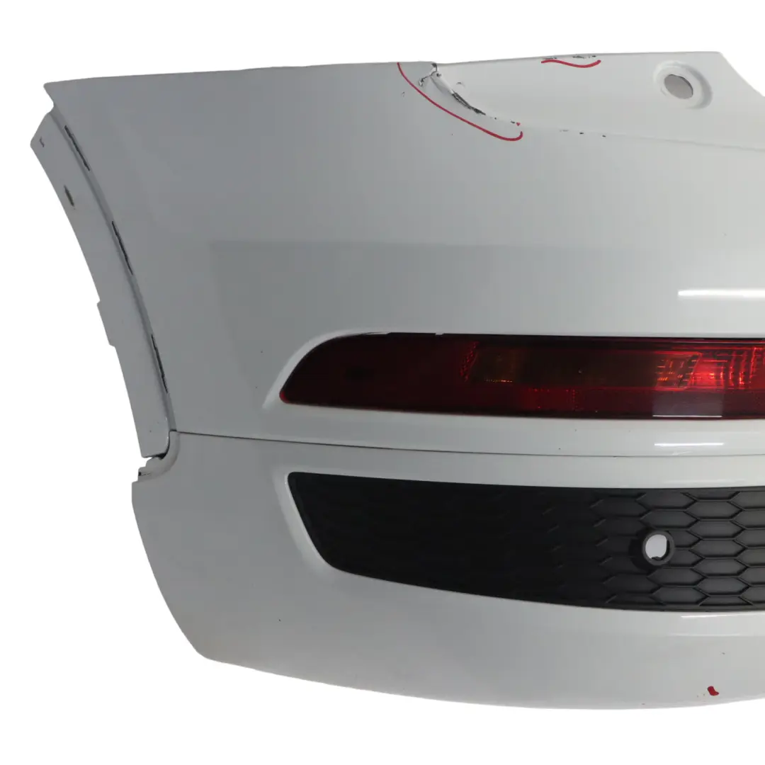 Bumper Trim Panel Covering Glacier White Pearl - S9R to Audi Q3 8U Rear with Part number 8U0807067E Audi Q3 8U Rear Bumper Trim Panel Covering Glacier White Pearl - S9R - SKU 8U0807067E-MGW - Part number 8U0807067E