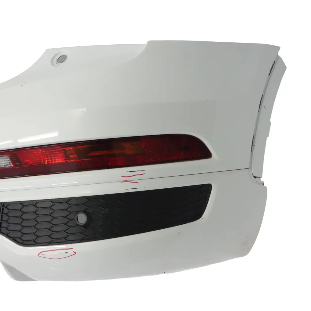 Audi Q3 8U Rear Bumper Trim Panel Covering Glacier White Pearl - S9R - SKU 8U0807067E-MGW - Part number 8U0807067E