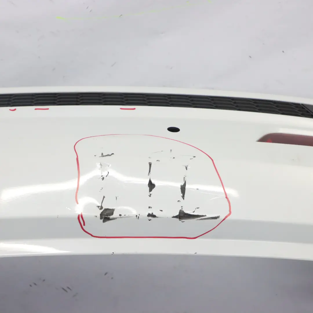 Audi Q3 8U Rear Bumper Trim Panel Covering Glacier White Pearl - S9R - SKU 8U0807067E-MGW - Part number 8U0807067E