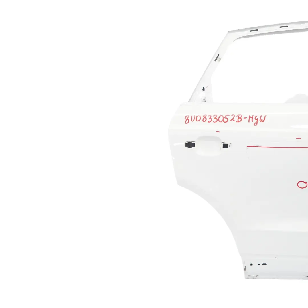 Audi Q3 8U Door Rear Right O/S Glacier White Pearl Metallic - S9R - SKU 8U0833052B-MGW - Part number 8U0833052B