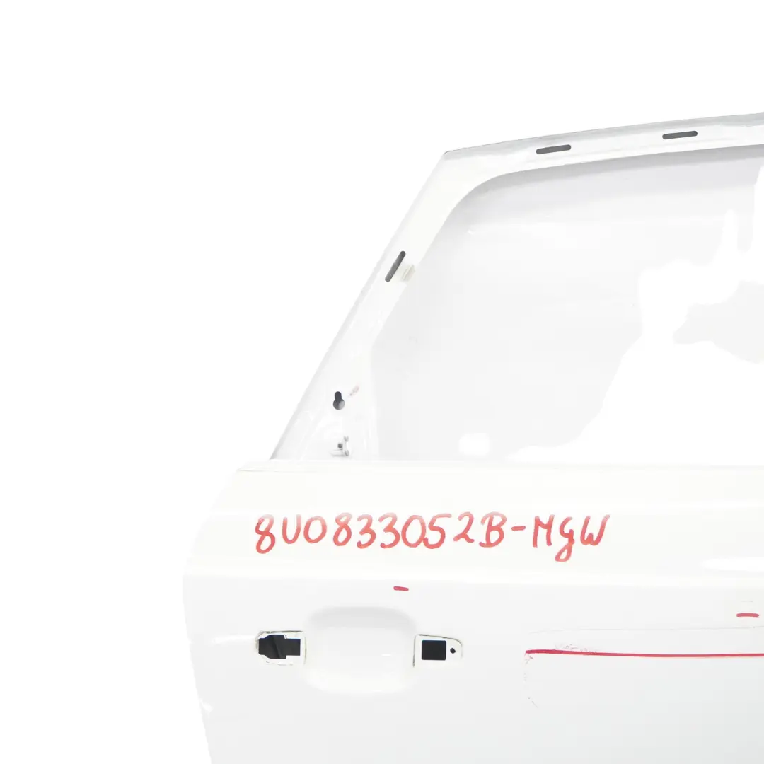 Audi Q3 8U Door Rear Right O/S Glacier White Pearl Metallic - S9R - SKU 8U0833052B-MGW - Part number 8U0833052B