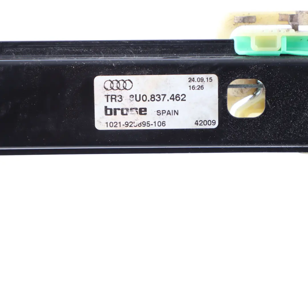 Lève-vitre avant droit Window Regulator Unit pour Audi Q3 8U à propos du numéro de pièce 8U0837462 Audi Q3 8U Lève-vitre avant droit Window Regulator Unit - SKU 8U0837462 - Numéro de pièce 8U0837462