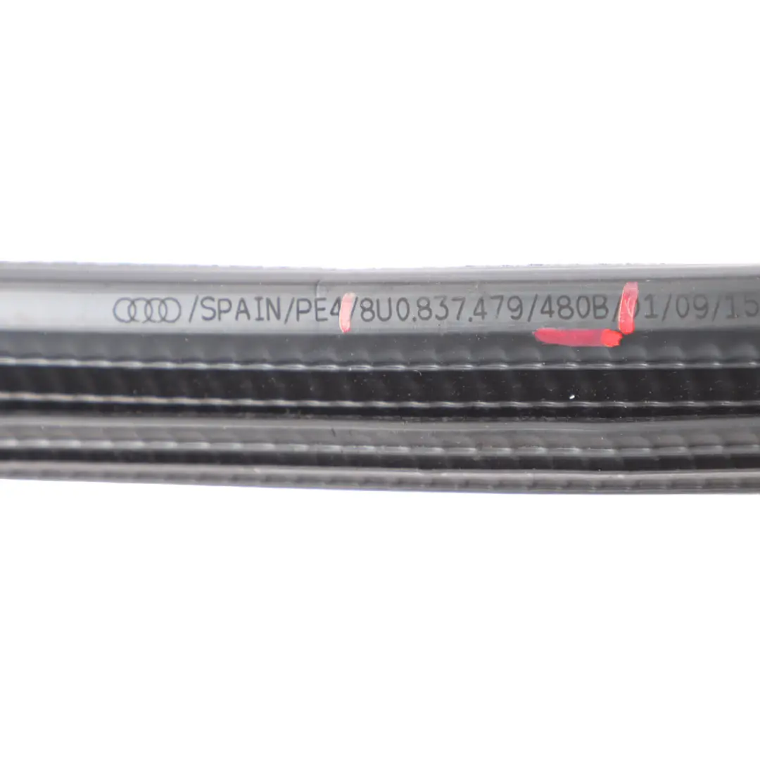 Audi Q3 8U Window Seal Strip Inner Door Front Right Weatherstrip - SKU 8U0837480B - Part number 8U0837480B