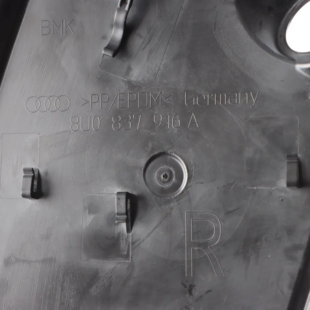 Door Lock Switch Trim Front Right O/S Panel Cover Black to Audi TT 8J with Part number 8U0837916A Audi TT 8J Door Lock Switch Trim Front Right O/S Panel Cover Black - SKU 8U0837916A - Part number 8U0837916A