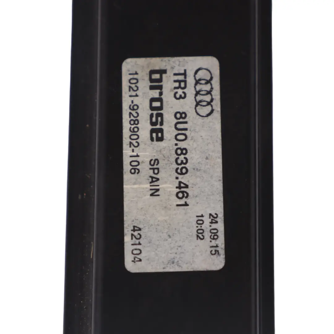 Audi Q3 8U Window Lifter Regulator Unit Rear Left N/S - SKU 8U0839461 - Part number 8U0839461