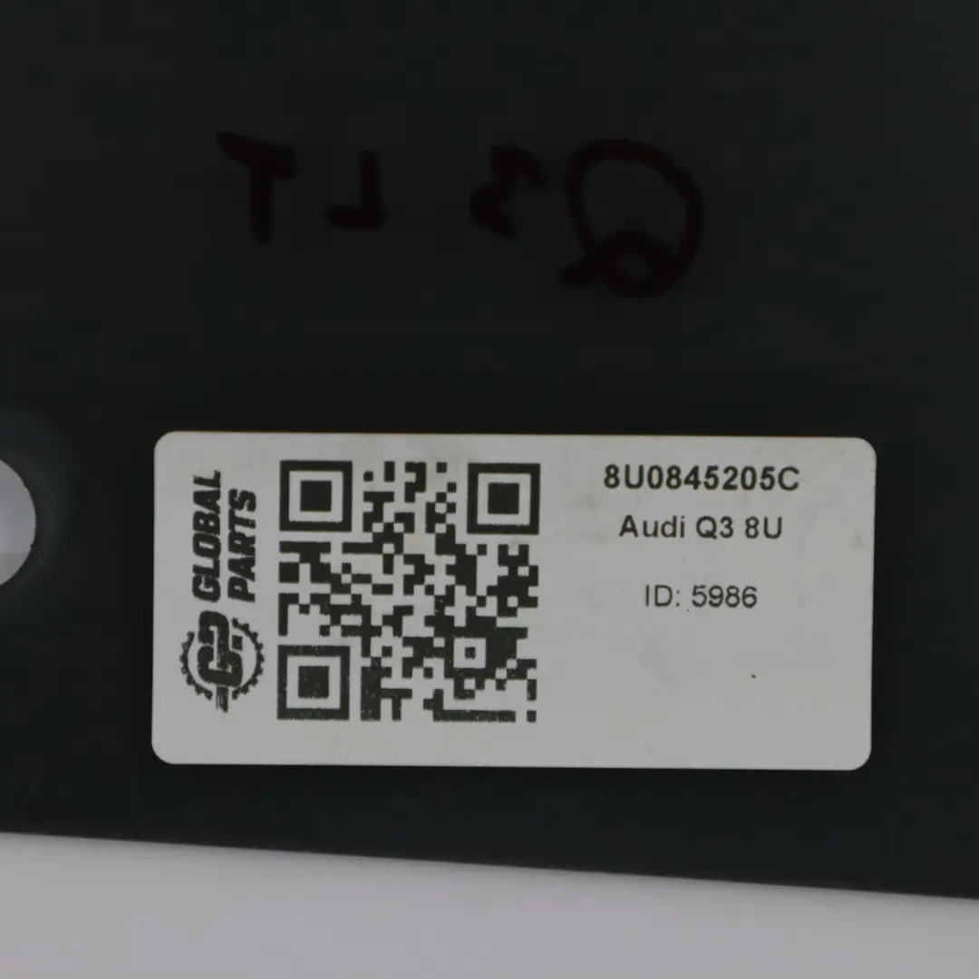 Audi Q3 8U Szyba Boczna Drzwi Tylnych Lewych AS3 Czarna - SKU 8U0845205C - Numer Części 8U0845205C
