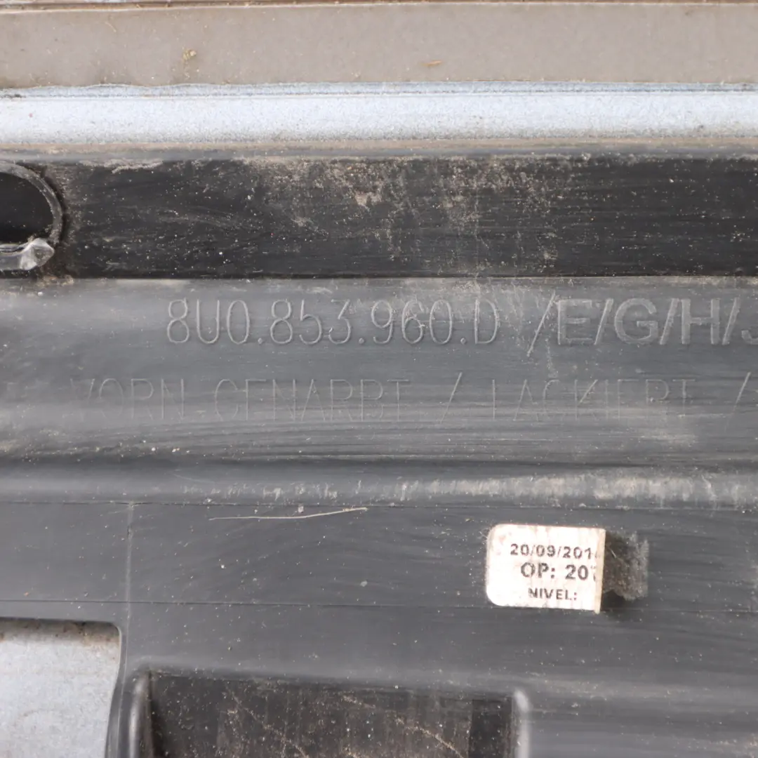 Door Sill Front Right O/S Trim Covering Panel Glacier White - S9R to Audi Q3 8U with Part number 8U0853960R Audi Q3 8U Door Sill Front Right O/S Trim Covering Panel Glacier White - S9R - SKU 8U0853960R-MGW - Part number 8U0853960R