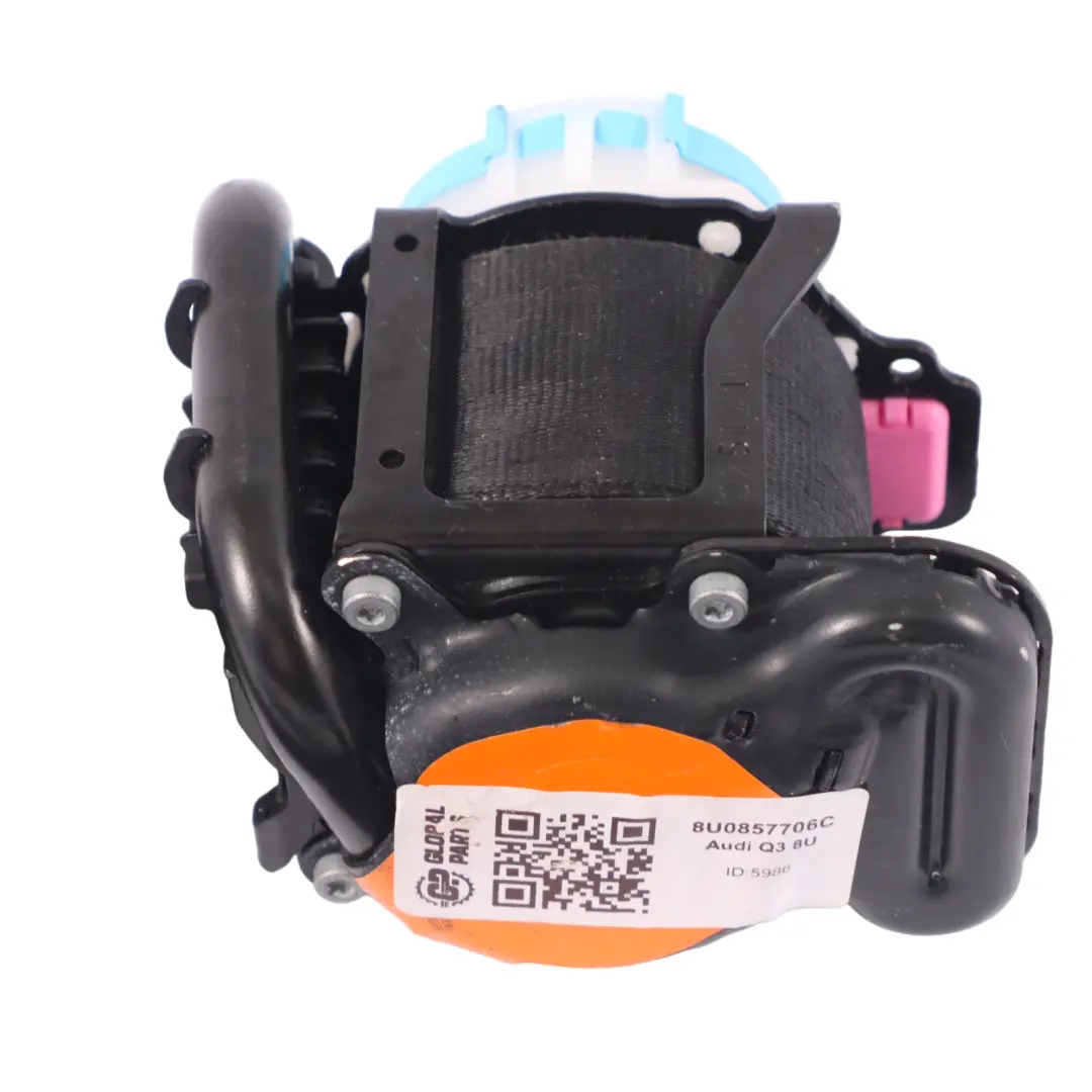 Front Upper Seat Belt Right O/S Pretensioner to Audi Q3 8U with Part number 8U0857706C Audi Q3 8U Front Upper Seat Belt Right O/S Pretensioner - SKU 8U0857706C - Part number 8U0857706C