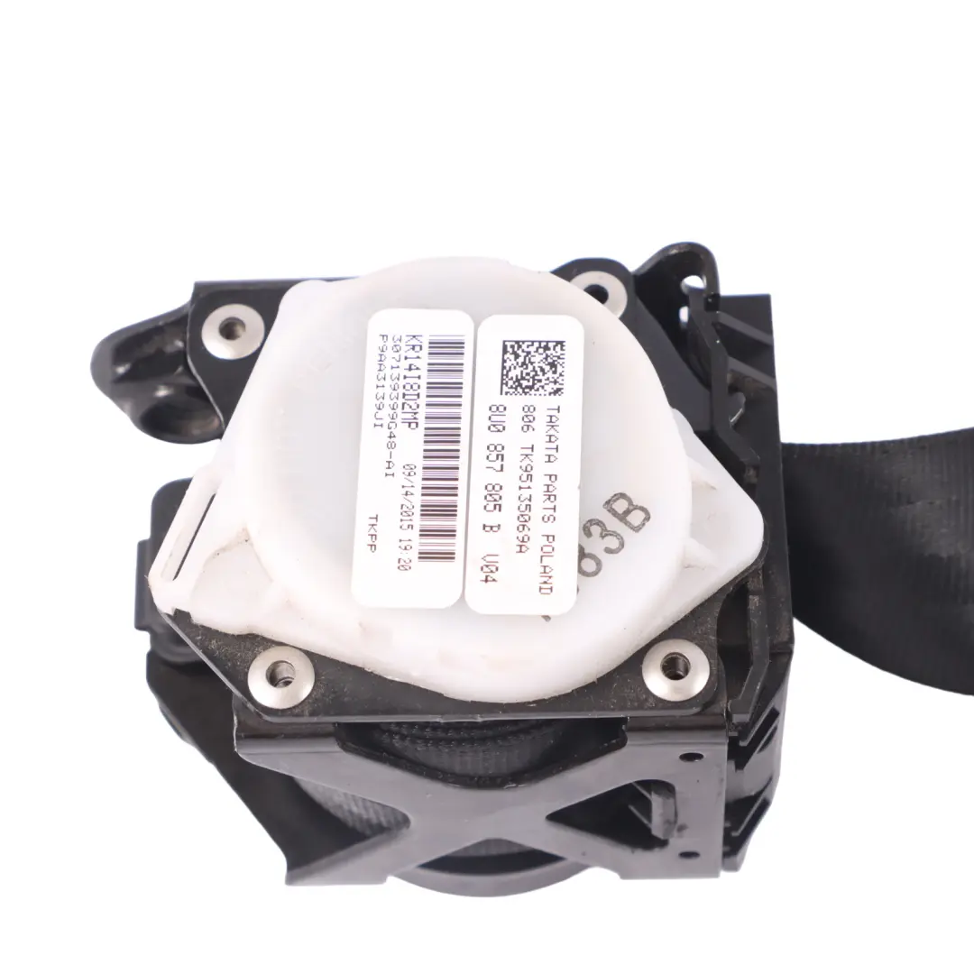 Cinturón seguridad trasero superior izquierdo derecho para Audi Q3 8U con número de pieza 8U0857805B Audi Q3 8U Cinturón seguridad trasero superior izquierdo derecho - SKU 8U0857805B - Número de pieza 8U0857805B