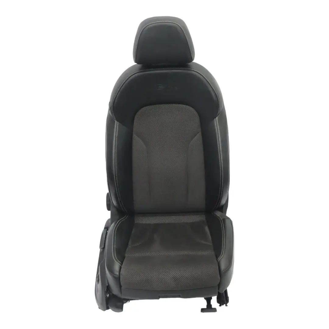 Audi Q3 8U Fotel Sportowy Prawy Przód S-Line Półskóra Czarny Srebrny - SKU 8U0881806AL-1 - Numer Części 8U0881806AL