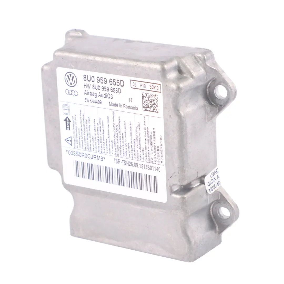 Audi Q3 8U Moduł Poduszek Powietrznych Airbag - SKU 8U0959655D - Numer Części 8U0959655D