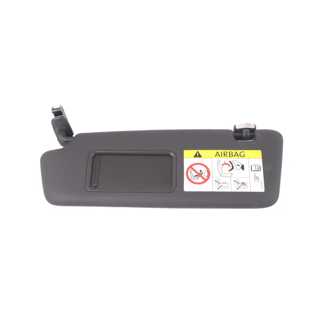 Audi A3 8U Sun Visor Left N/S Sunvisor Mirror Panel Black - SKU 8U2857551C - Part number 8U2857551C