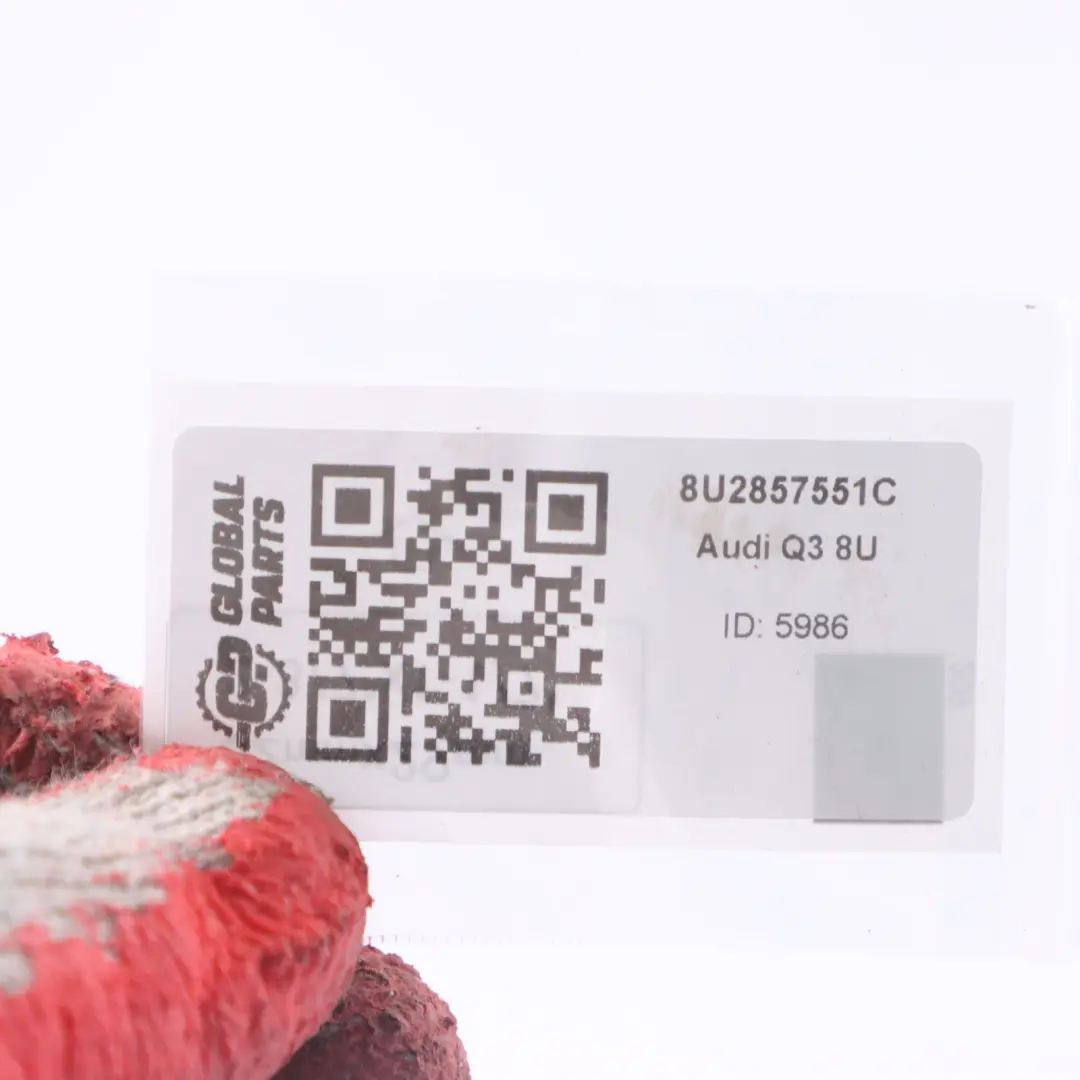 Audi A3 8U Osłona Przeciwsłoneczna Lewa Lusterko Czarna - SKU 8U2857551C - Numer Części 8U2857551C