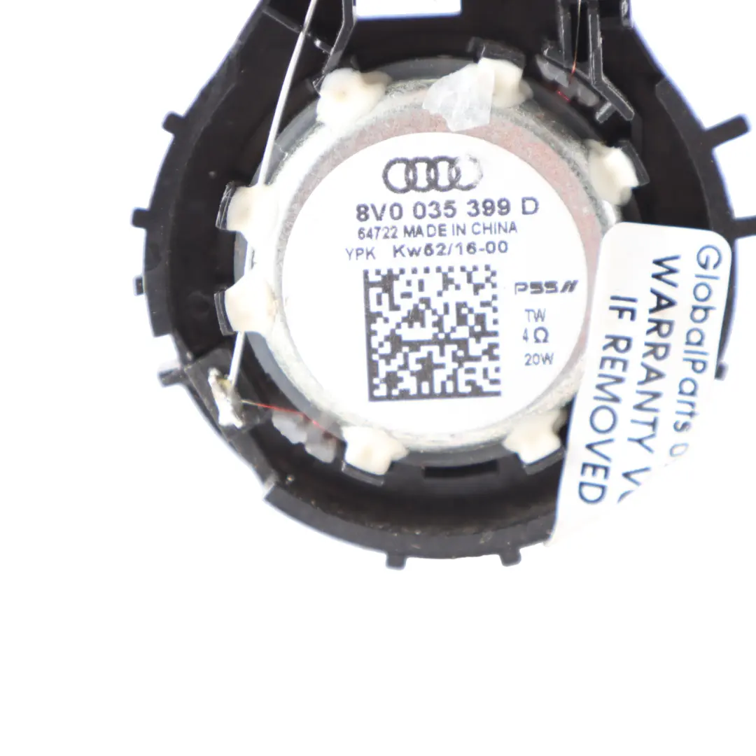 Audi A3 8V Puerta Altavoz Delantero Izquierdo Derecho Audio Tweeter - SKU 8V0035399D - Número de pieza 8V0035399D