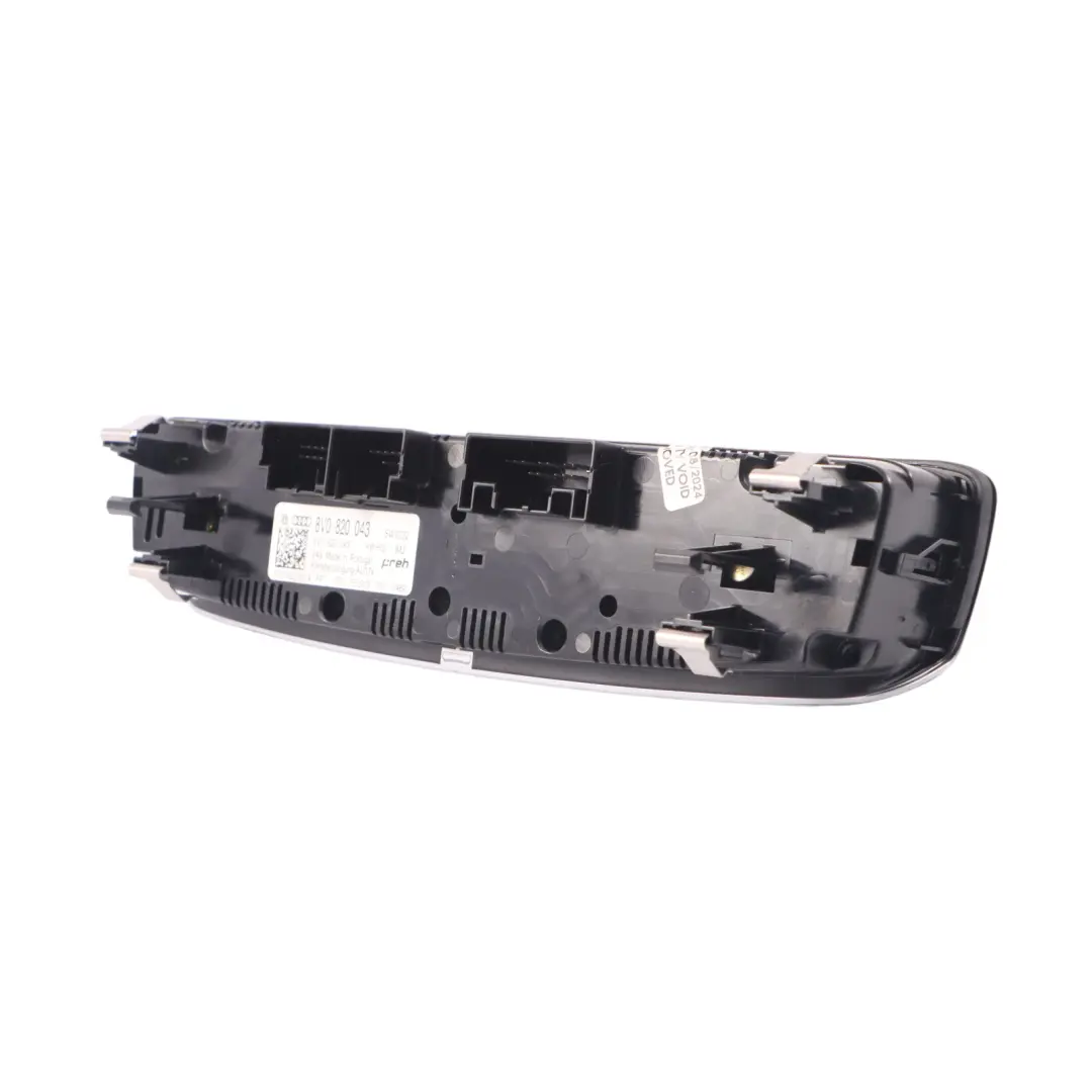 Audi A3 8V Air Conditioning Panel A/C Heater Blower Climate Control Q - SKU 8V0820043 - Part number 8V0820043
