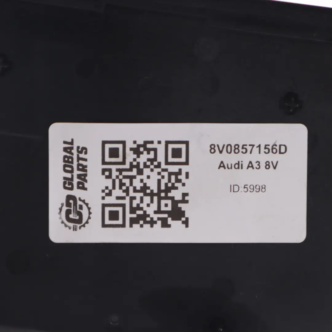 Salpicadero Embellecedor Pantalla Delantera para Audi A3 8V con número de pieza 8V0857186D Audi A3 8V Salpicadero Embellecedor Pantalla Delantera - SKU 8V0857186D - Número de pieza 8V0857186D