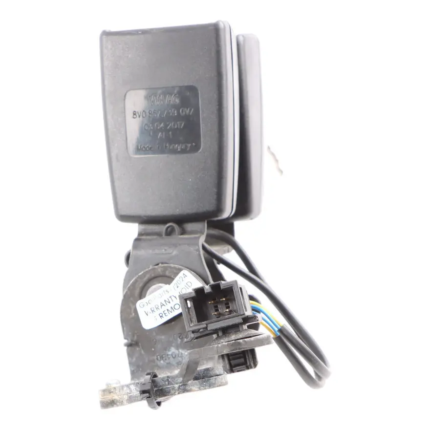 Audi A3 8V Sitzgurtschloss Mitte Doppelgurt Clip Montage - SKU 8V0857739 - Teilenummer 8V0857739