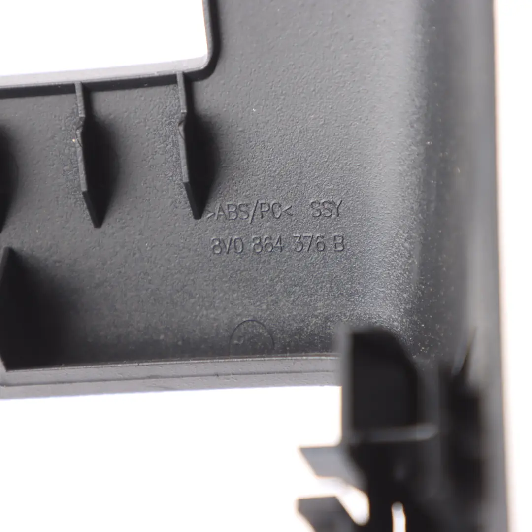 Audi A3 8V Console Centrale Pannello Rivestimento Surround Nero - SKU 8V0864376B - Numero di parte 8V0864376B
