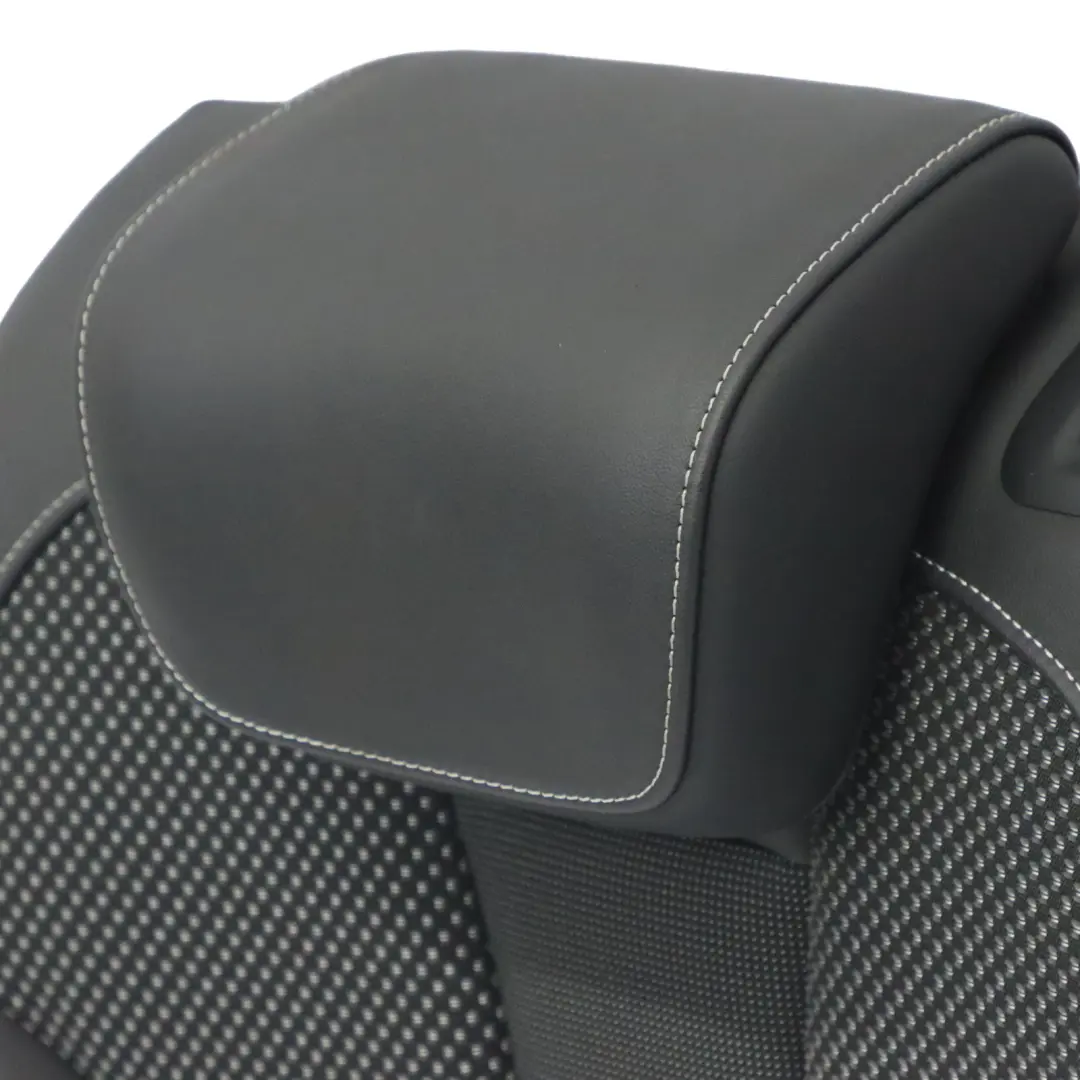 Audi A3 8V Seat Backrest Cover Rear Left N/S Leather Fabric Soul Black Silver - SKU 8V0885805H - Part number 8V0885805H