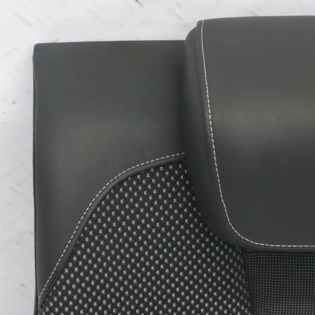 Audi A3 8V Sitzlehnenbezug Hinten Links Leder Stoff Seele Schwarz Silber - SKU 8V0885805H - Teilenummer 8V0885805H