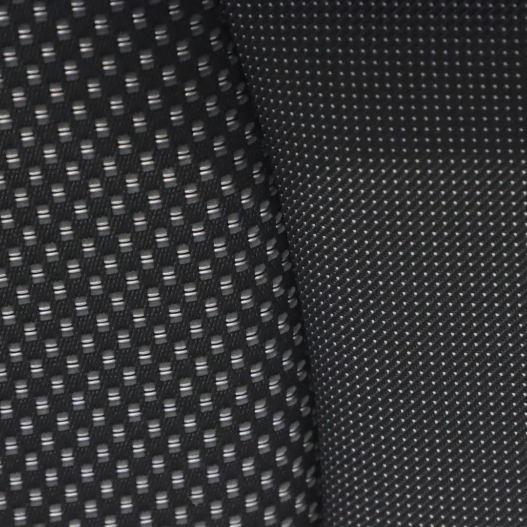 Audi A3 8V Seat Backrest Cover Rear Left N/S Leather Fabric Soul Black Silver - SKU 8V0885805H - Part number 8V0885805H