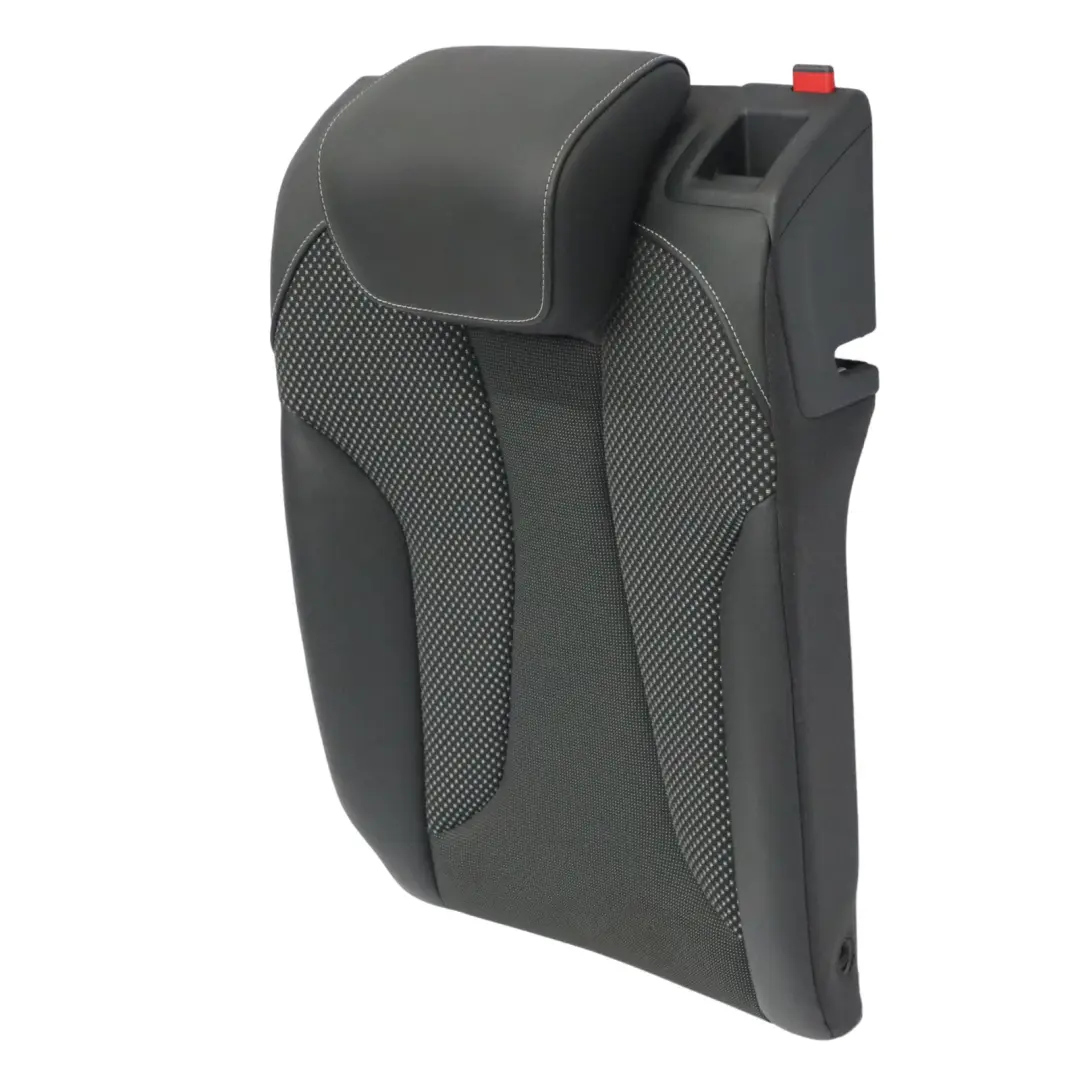 Sitzlehnenbezug Hinten Links Leder Stoff Seele Schwarz Silber für Audi A3 8V mit Teilenummer 8V0885805H Audi A3 8V Sitzlehnenbezug Hinten Links Leder Stoff Seele Schwarz Silber - SKU 8V0885805H - Teilenummer 8V0885805H