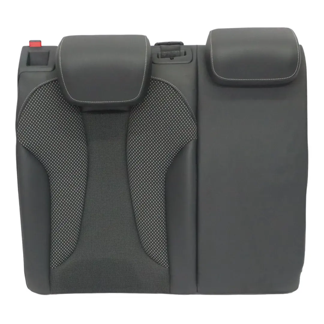 Backrest Cover Rear Right O/S Leather Fabric Soul Black Silver to Audi A3 8V Seat with Part number 8V0885806H Audi A3 8V Seat Backrest Cover Rear Right O/S Leather Fabric Soul Black Silver - SKU 8V0885806H - Part number 8V0885806H