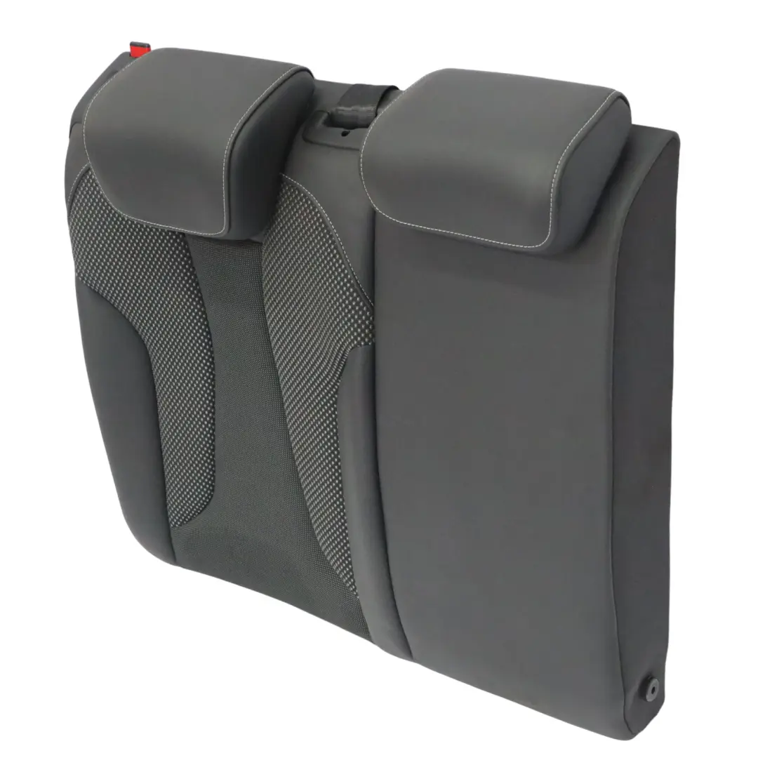 Audi A3 8V Seat Backrest Cover Rear Right O/S Leather Fabric Soul Black Silver - SKU 8V0885806H - Part number 8V0885806H