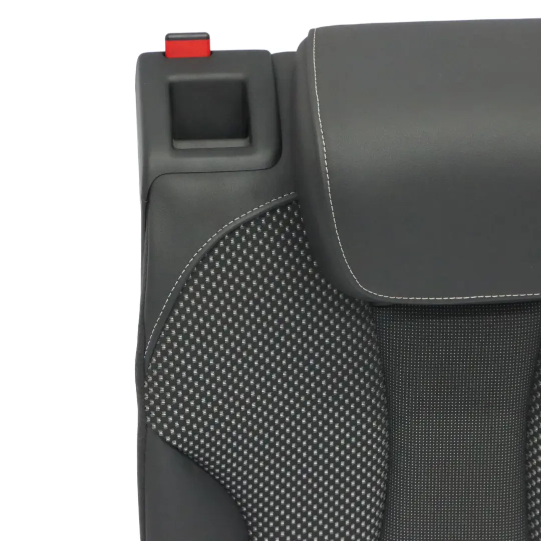 Funda Respaldo Asiento Trasero Derecho Cuero Tela Soul Negro Plata para Audi A3 8V con número de pieza 8V0885806H Audi A3 8V Funda Respaldo Asiento Trasero Derecho Cuero Tela Soul Negro Plata - SKU 8V0885806H - Número de pieza 8V0885806H