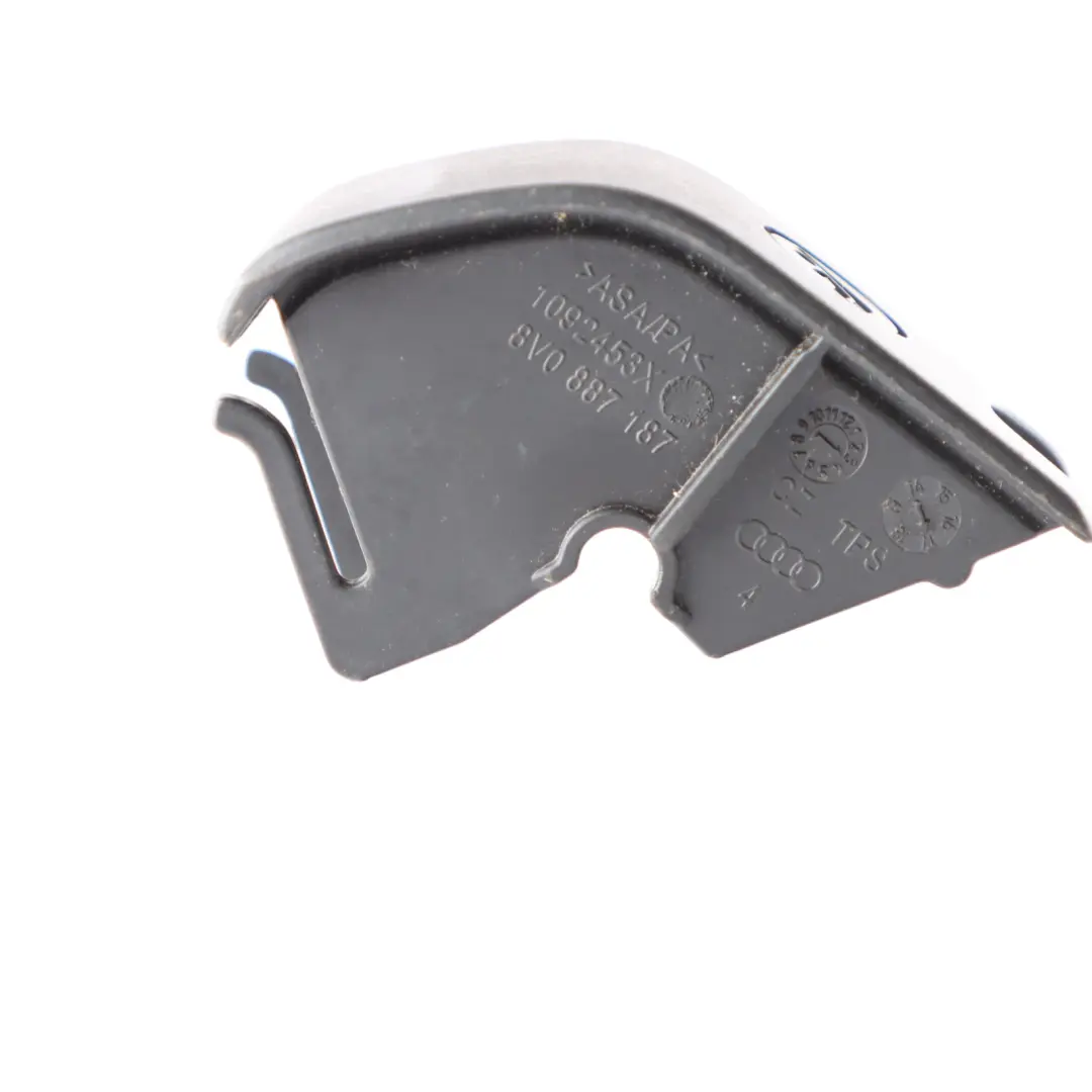 Audi A3 8V Rear Seat Isofix Cover Bench Guide Bracket Mount Trim Black - SKU 8V0887187 - Part number 8V0887187